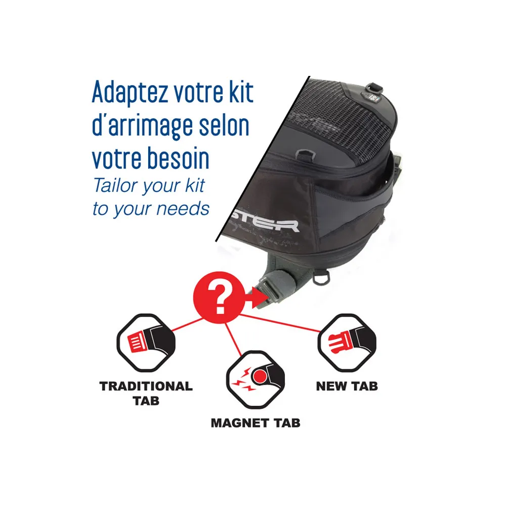 BAGSTER universal or magnetic TRAVEL EVO tank bag expandable 24 to 31L - XSR120
