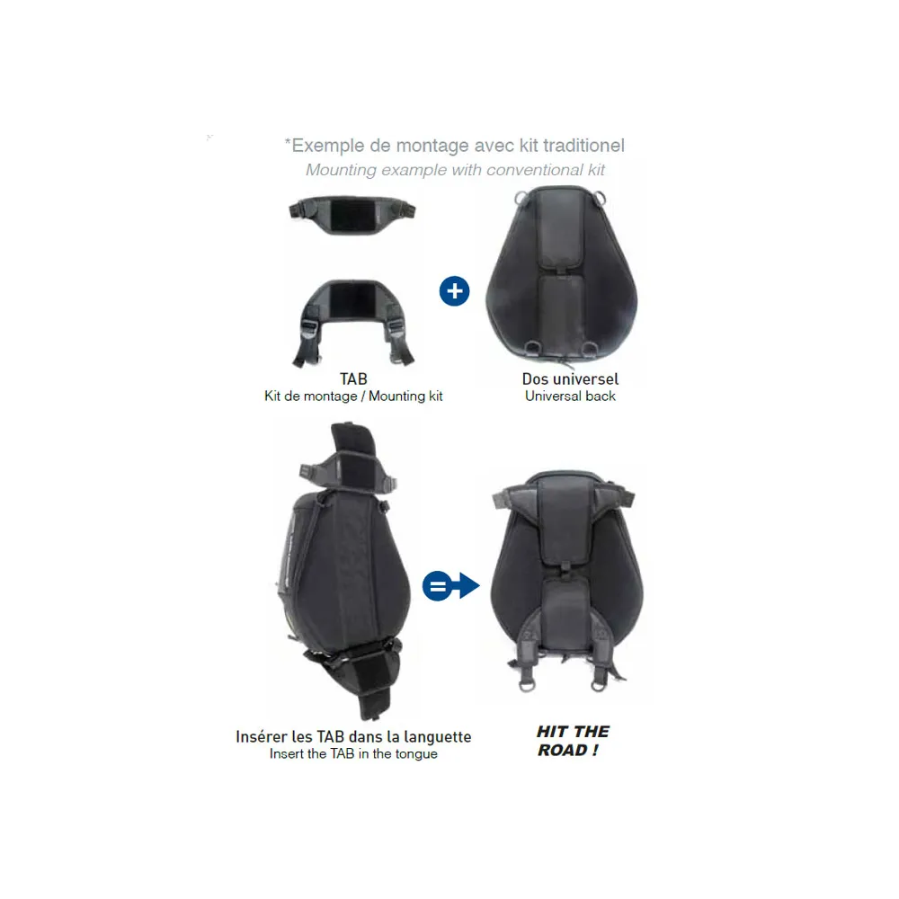 BAGSTER universal or magnetic TRAVEL EVO tank bag expandable 24 to 31L - XSR120
