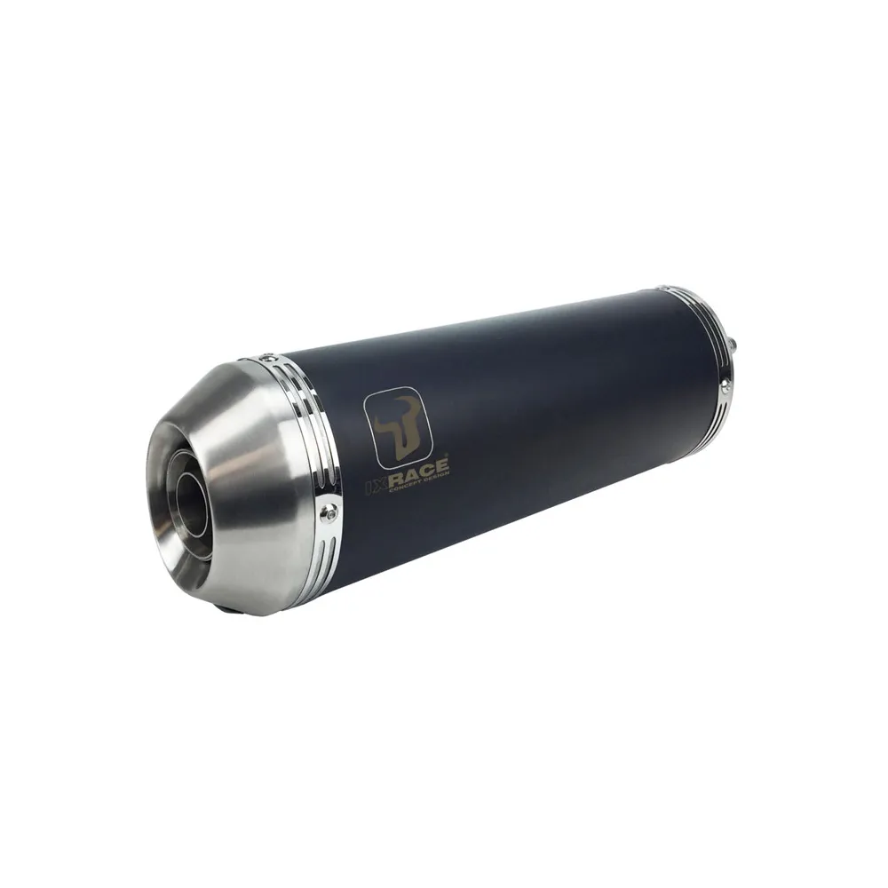 ixrace-honda-cbf-125-2009-2015-new-pure-black-inox-complete-line-silencer-not-approved-pz6016sb