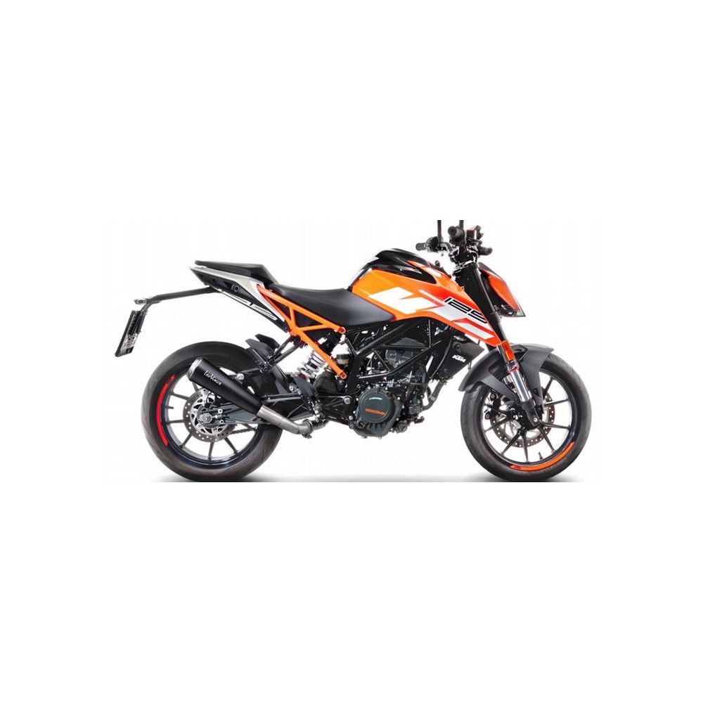 LEOVINCE KTM RC 125 390 / DUKE 125 390 / 2017 2020 GP ONE pot d'échappement noir mat hom EURO 4 15116