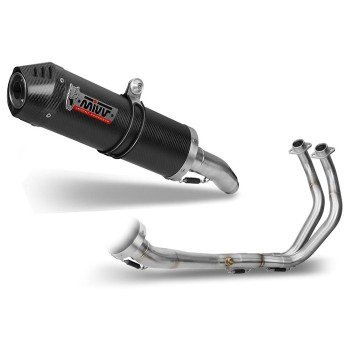 MIVV Yamaha MT07 2014 2017 OVAL CARBON full exhaust system silencer CE approved