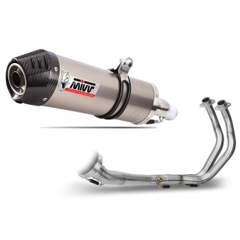 MIVV Yamaha MT07 2014 2017 OVAL TITANIUM full exhaust system silencer CE approved
