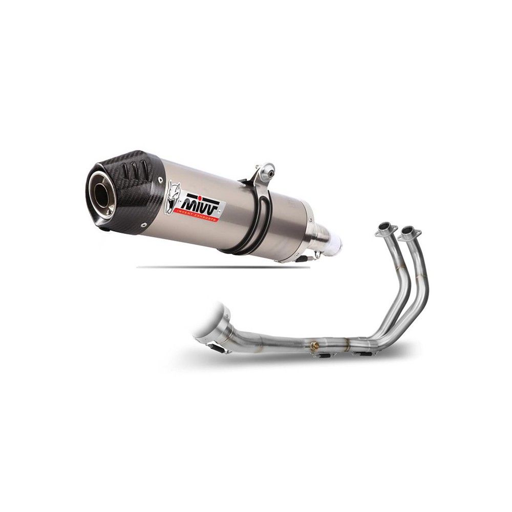 MIVV Yamaha MT07 2014 2017 OVAL TITANIUM full exhaust system silencer CE approved