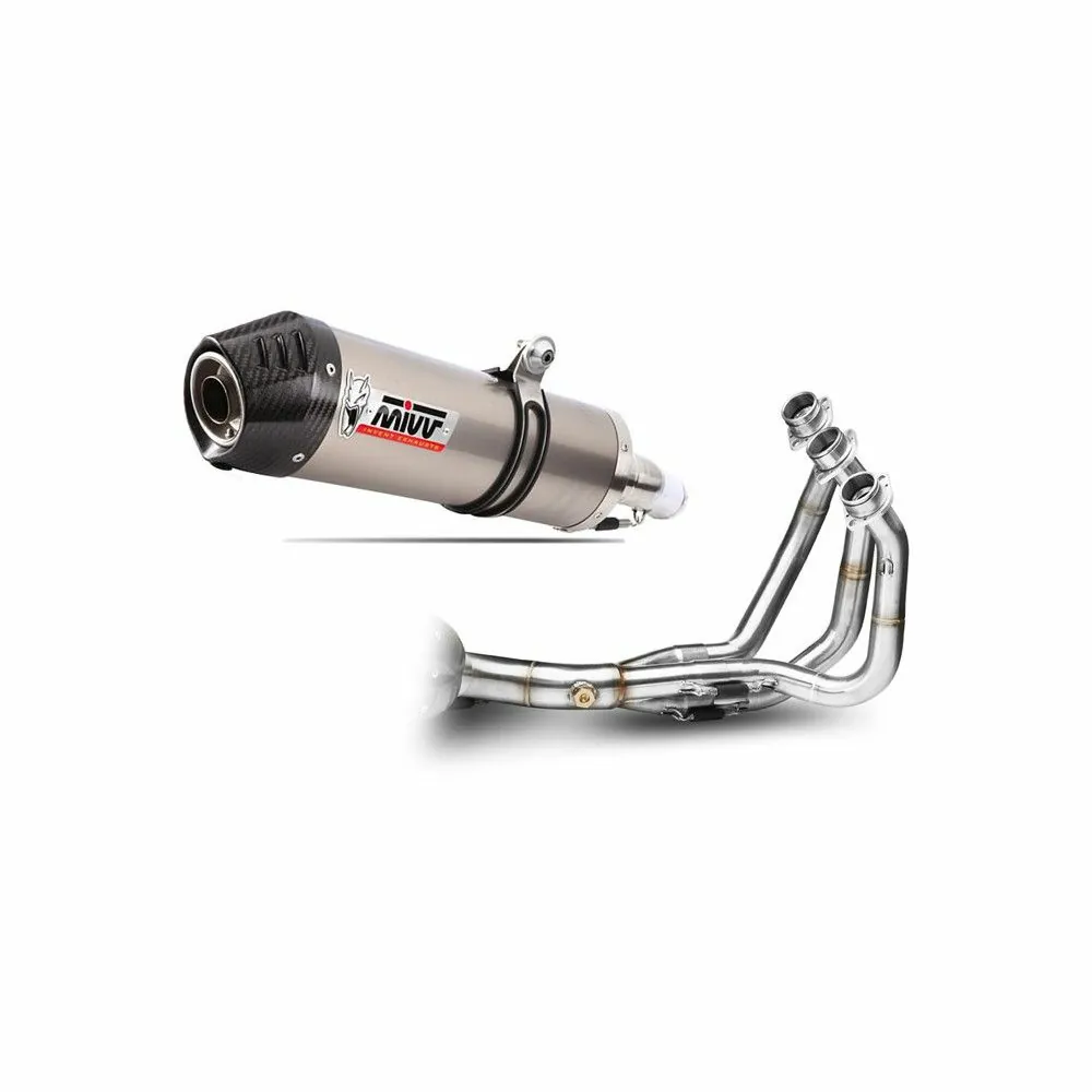 MIVV Yamaha MT09 2013 2017 ligne complète OVAL titane pot d'échappement homologué CE