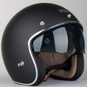 IXS casque jet vintage moto scooter HX77 noir mat