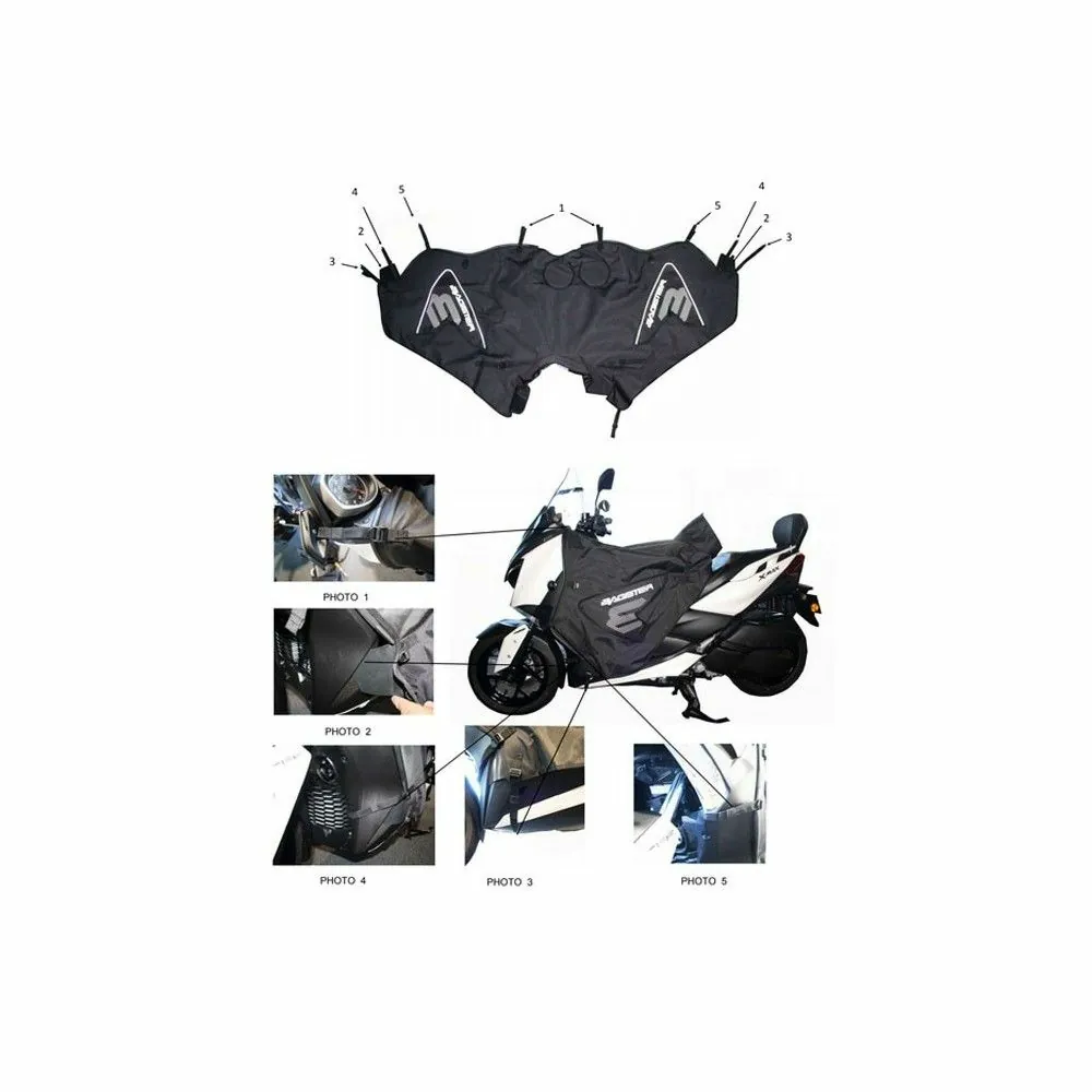 BAGSTER BOOMERANG tablier protection hiver YAMAHA XMAX 125 / 300 / 400 / 2018 2020 - XTB020