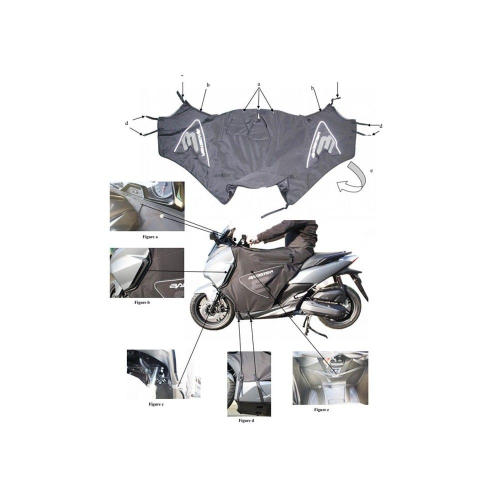 BAGSTER BOOMERANG winter apron HONDA FORZA 125 / 2015 2018 - XTB140