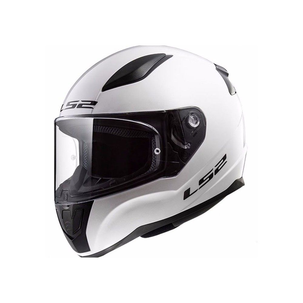 LS2 FF353J RAPID MINI SOLID kid integral helmet gloss white