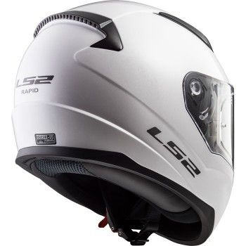 LS2 FF353J RAPID MINI SOLID kid integral helmet gloss white