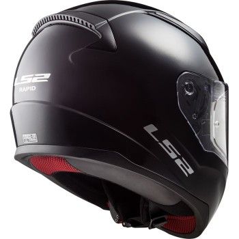 LS2 casque moto intégral FF353 RAPID SOLID noir brillant