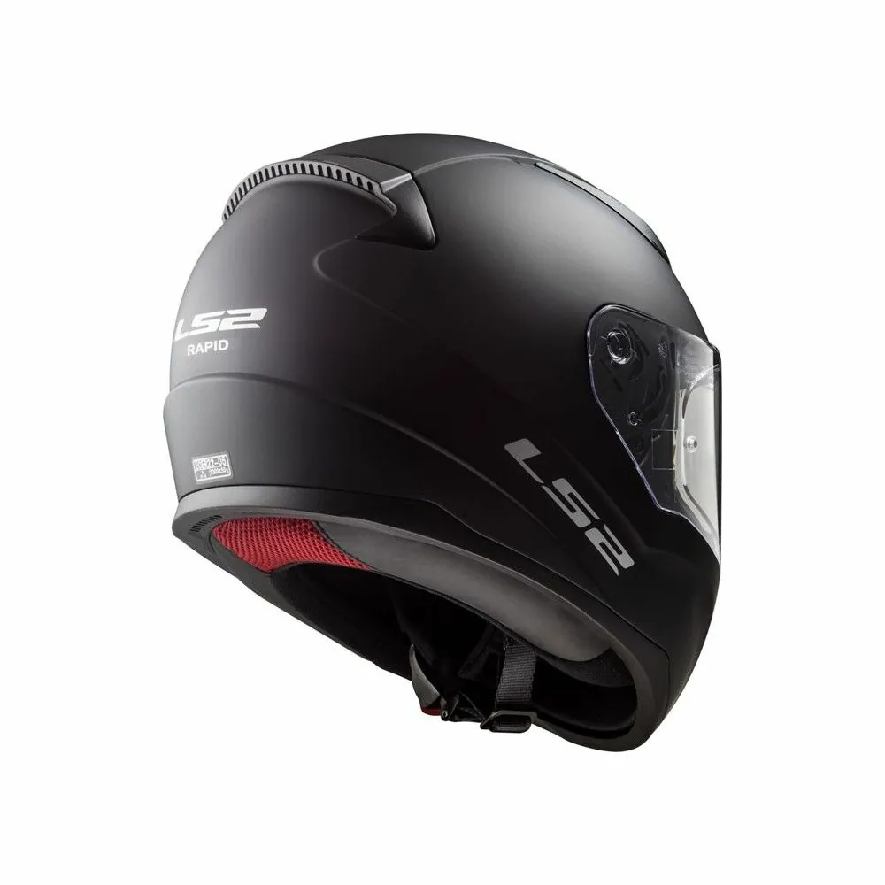 LS2 casque moto intégral FF353 RAPID SOLID noir mat