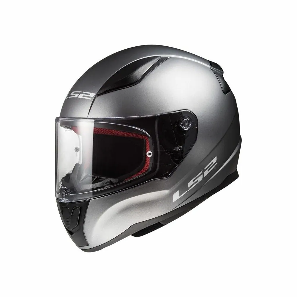 LS2 casque moto intégral FF353 RAPID SOLID titane mat