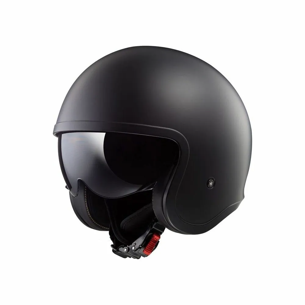 casque jet SPITFIRE SOLID OF599 LS2 moto scooter noir mat