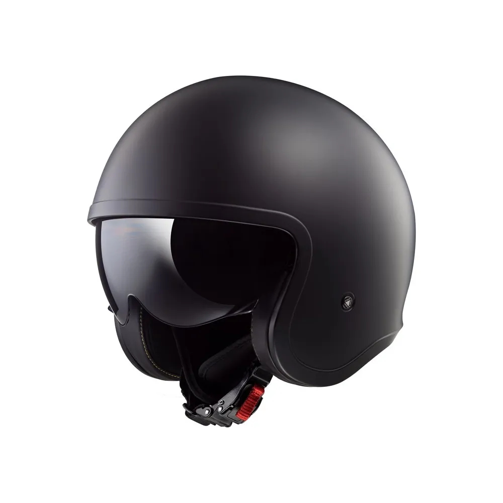jet helmet LS2 SPITFIRE SOLID OF599 matt black motorcycle scooter
