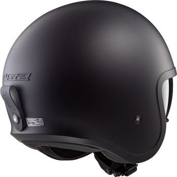 casque jet SPITFIRE SOLID OF599 LS2 moto scooter noir mat