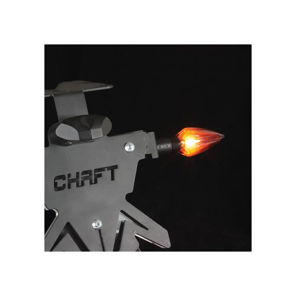 CHAFT paire de clignotants moto universels THUNDER à ampoule HOMOLOGUE CE