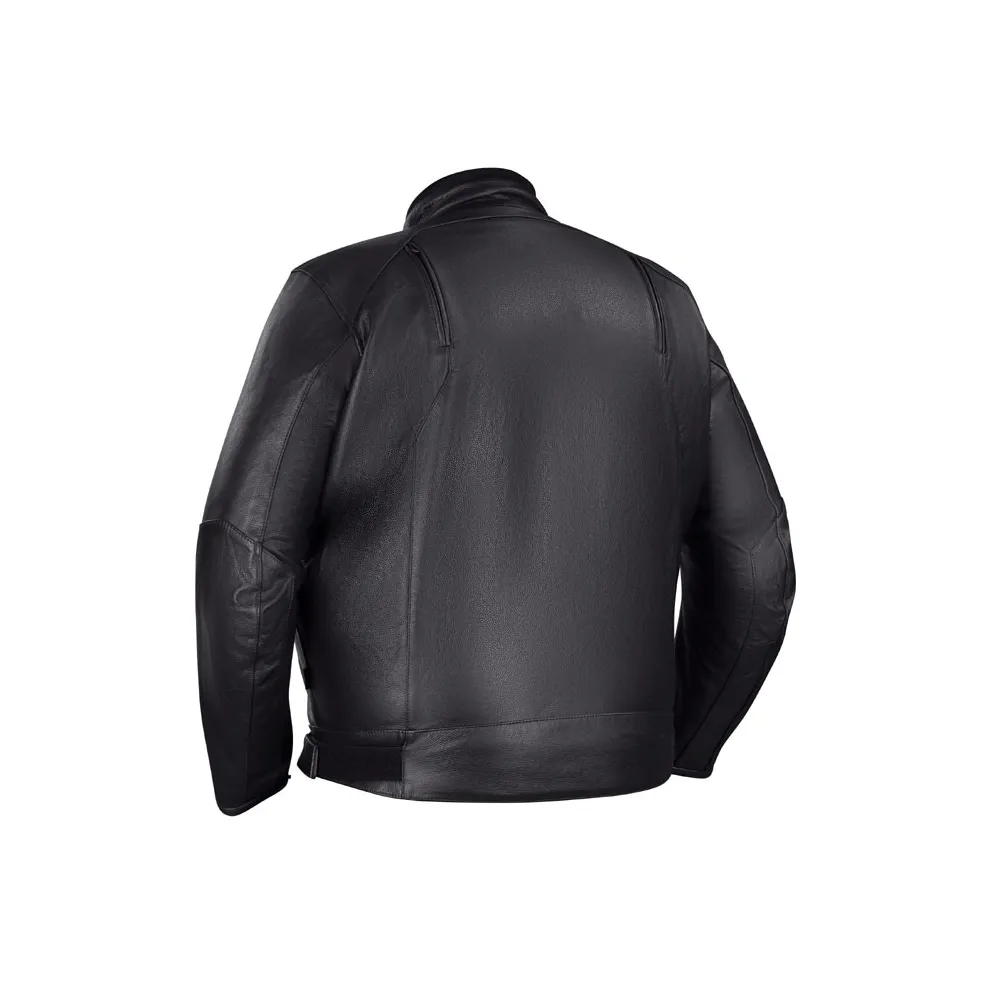 BERING motorcycle GRINGO all seasons man vintage leather jacket black King Size BCB320