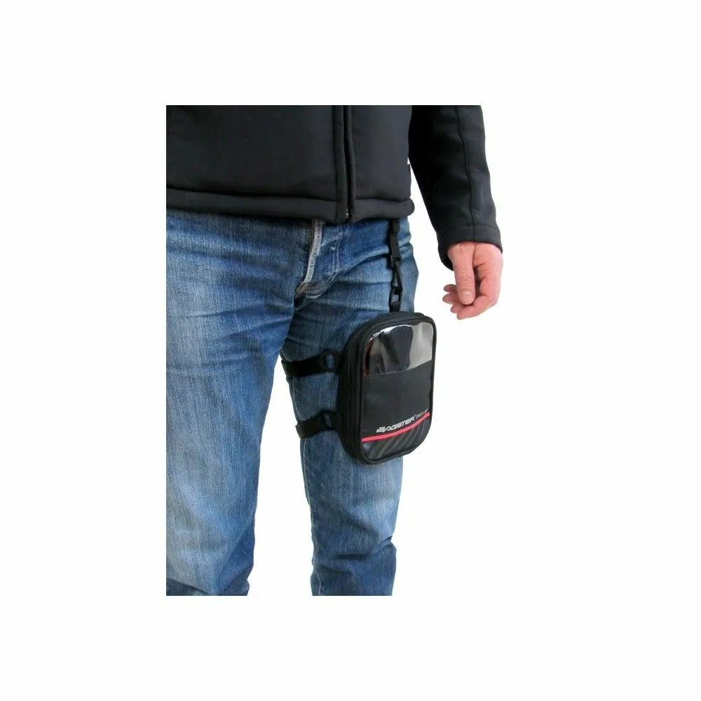 BAGSTER mini sacoche D-LINE GRIP moto scooter à porter sur avant-bras cuisse guidon - XAC400