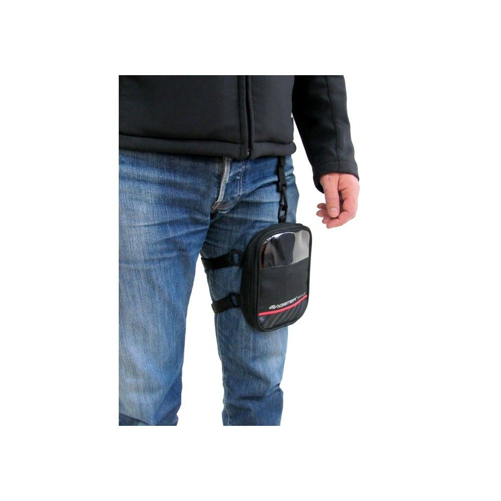 BAGSTER motorcycle scooter mini-bag D-LINE GRIP to put on forearm thigh or handlebars - XAC400