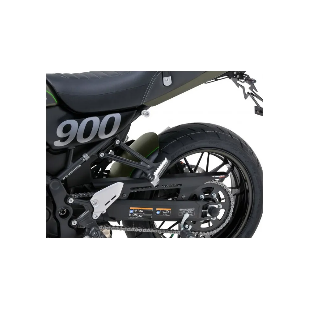 ERMAX Kawasaki Z900 RS 2018 2019 2020 2021 garde boue AR lèche roue PEINT + carter de chaine alu