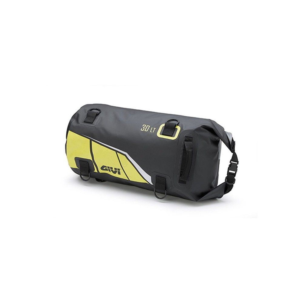 GIVI sac de selle rouleau moto scooter EA114BY étanche noir-fluo 30L