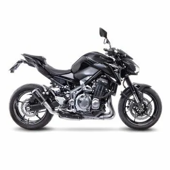 LEOVINCE Kawasaki Z900 / Z900 A2 / 2017 2025 LV-10 BLACK silencer EURO5+ -15204B
