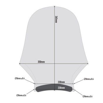 GIVI Kawasaki Z900 RS 2018 2019 bulle saute vent A210 - hauteur 36.5cm