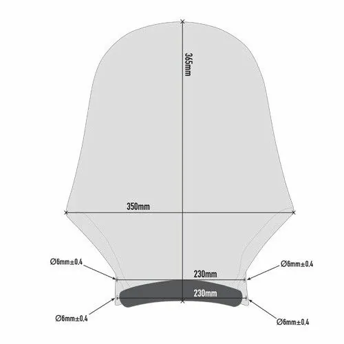 GIVI Kawasaki Z900 RS 2018 2019 windscreen A210- 36.5cm high