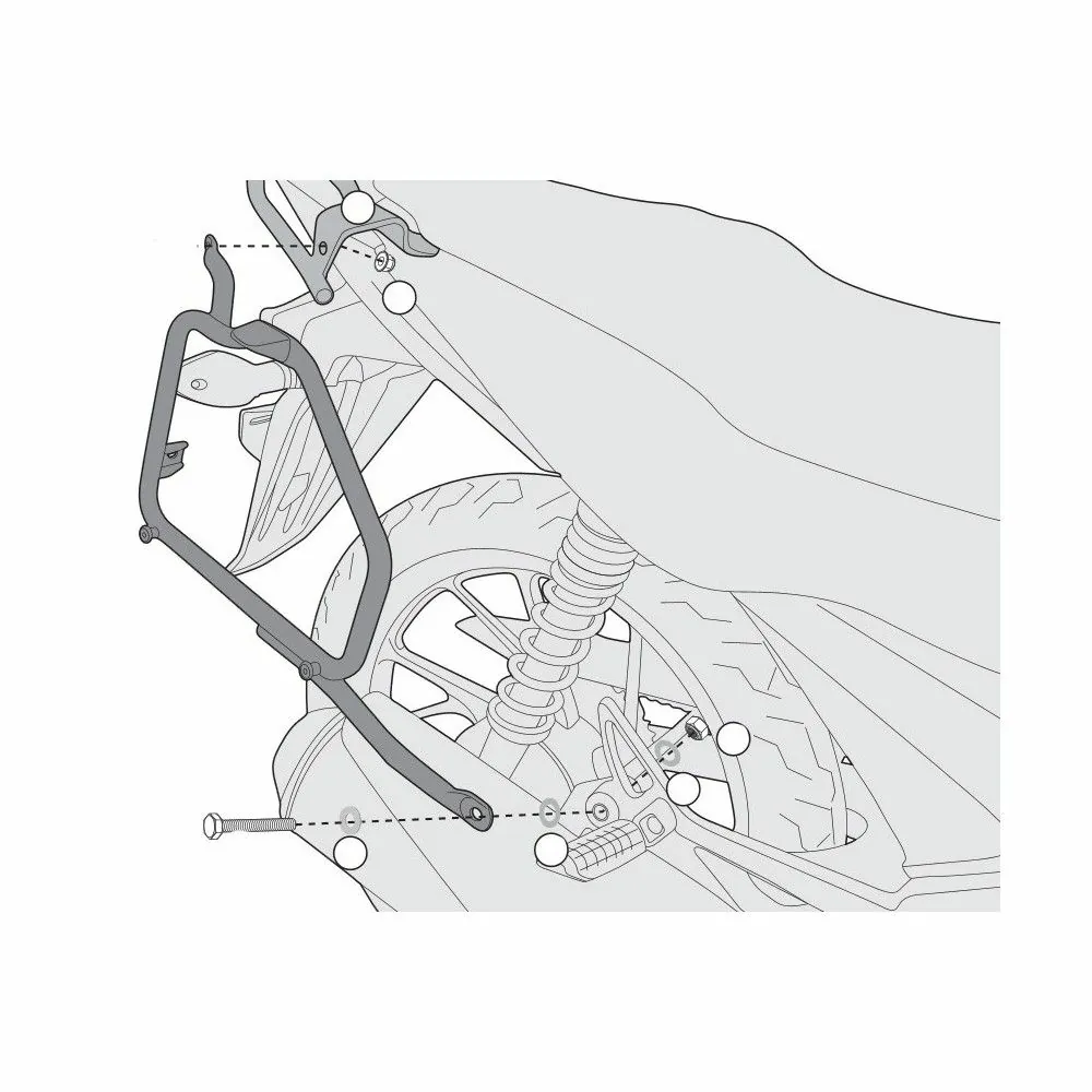 GIVI PL1119 support tubulaire pour valise latérale GIVI MONOKEY honda CB500 F 2013 2020 porte bagage