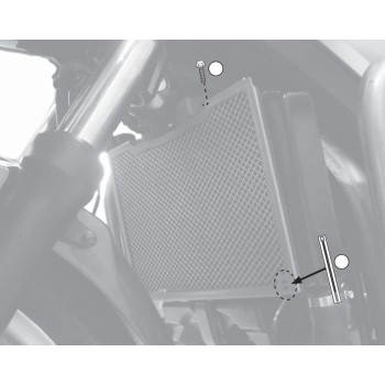 GIVI protection grille de radiateur en acier inox noir pour moto Honda NC 750 X S 2016 2019 PR1146