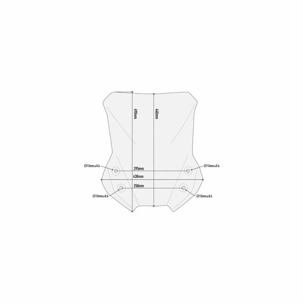 GIVI Suzuki DL 650 VSTROM 2017 to 2019 HP windscreen D3112ST - 44cm high