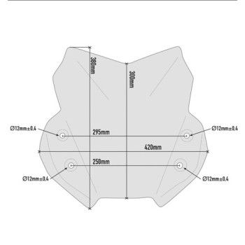 GIVI Suzuki DL 650 VSTROM 2017 to 2019 short windscreen D3112B - 30cm high