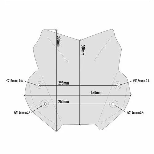 GIVI Suzuki DL 650 VSTROM 2017 to 2019 short windscreen D3112B - 30cm high