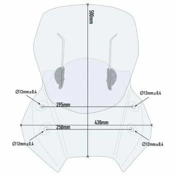 GIVI Suzuki DL 650 VSTROM 2017 2019 HP AIRFLOW windscreen AF3112