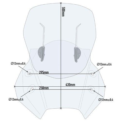 GIVI Suzuki DL 650 VSTROM 2017 2019 HP AIRFLOW windscreen AF3112