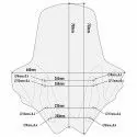 GIVI Kymco AK 550 2017 2019 pare brise HP haute protection D6110ST - hauteur 70cm