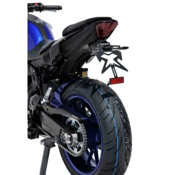 ermax yamaha MT07 2018 2019 2020 support de plaque ALU noir SUP09-EVO 2 + platine de fixation