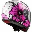 LS2 casque moto intégral FF353 RAPID POPPIES femme rose brillant