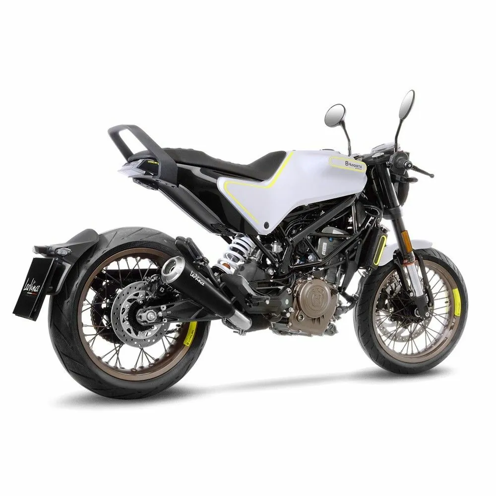DESTOCK LEOVINCE Husqvarna 401 SVARTPILEN / VITPILEN / 2018 2019 pot d'échappement GP ONE noir mat hom EURO 4 15121