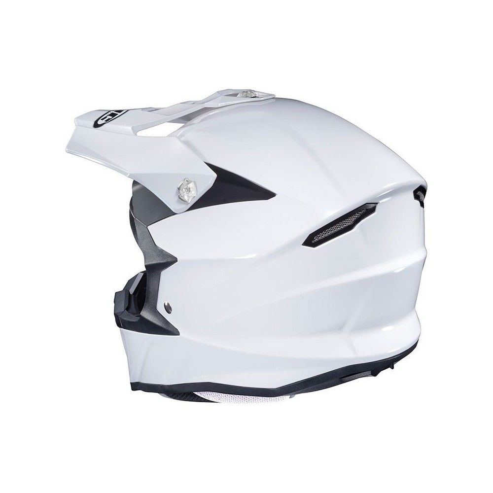 HJC casque moto cross enduro quad i50 blanc métal