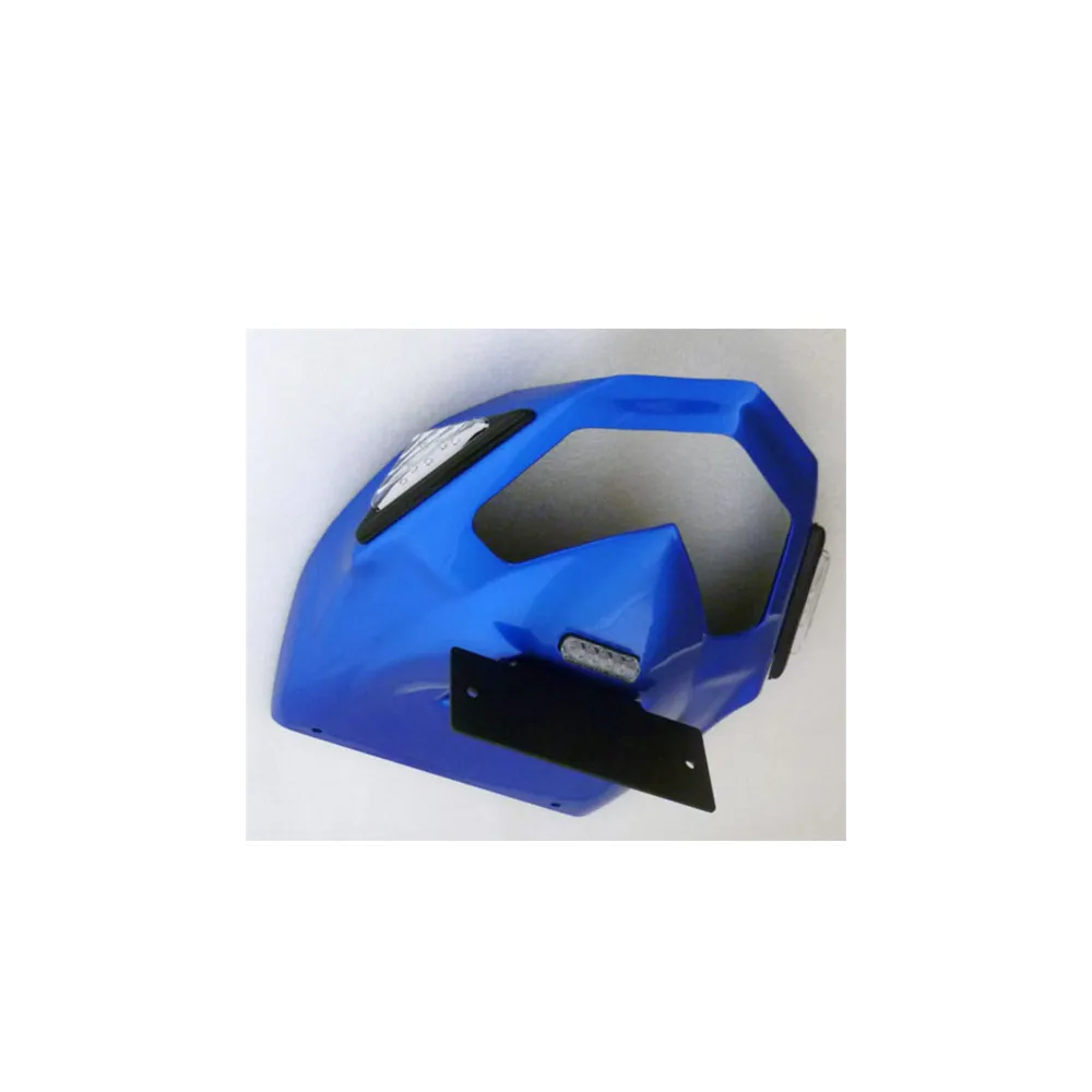 ERMAX support de plaque Kawasaki ZX6R 2009 à 2016 bleu métal + TRI