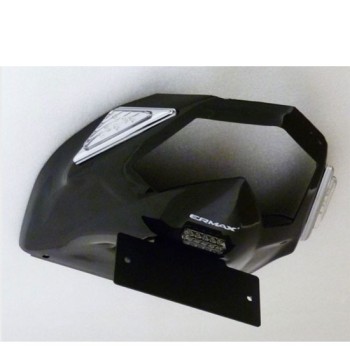 ERMAX support de plaque Kawasaki ZX6R 2009 à 2013 noir métal diablo + TRI