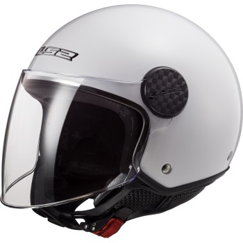 LS2 OF558 SPHERE LUX SOLID jet helmet motorcycle scooter gloss white