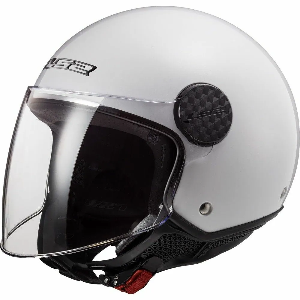 LS2 casque jet moto scooter OF558 SPHERE LUX SOLID blanc brillant