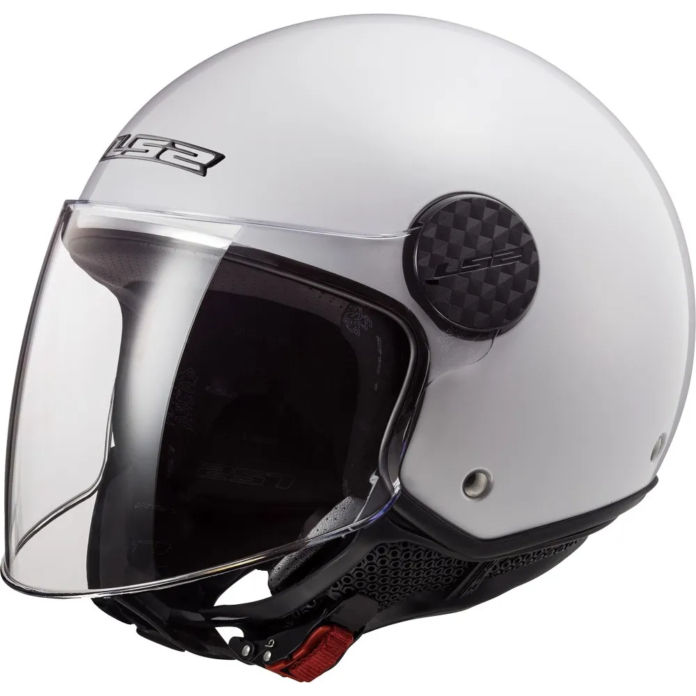 LS2 casque jet moto scooter OF558 SPHERE LUX SOLID blanc brillant