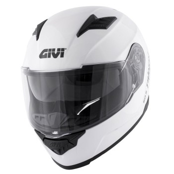 GIVI casque moto intégral 50.5 TRIDION SOLID blanc metal