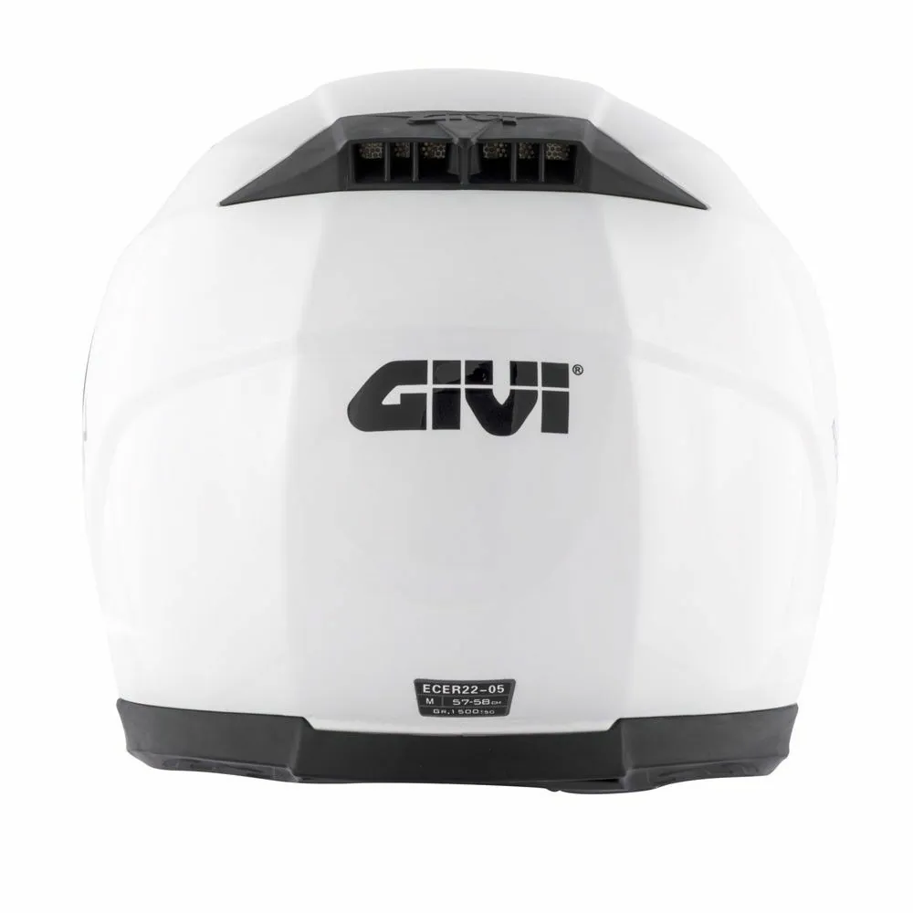 GIVI casque moto intégral 50.5 TRIDION SOLID blanc metal