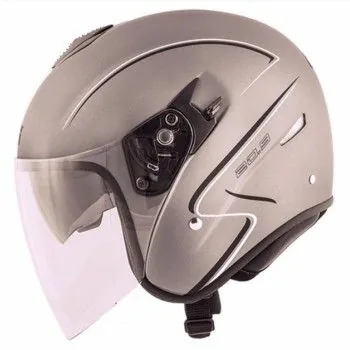 GIVI casque jet moto scooter FIBRE 20.9 GLIESE titane mat