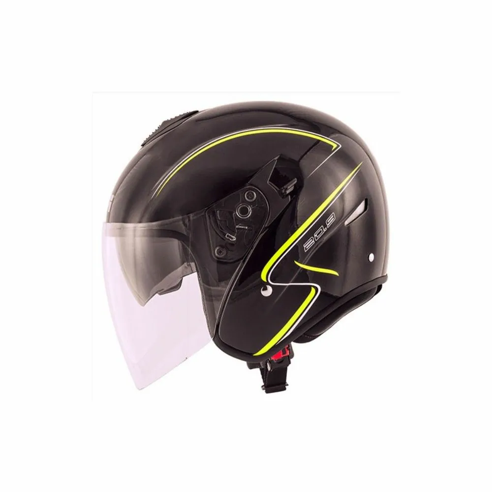 GIVI casque jet moto scooter FIBRE 20.9 GLIESE noir brillant