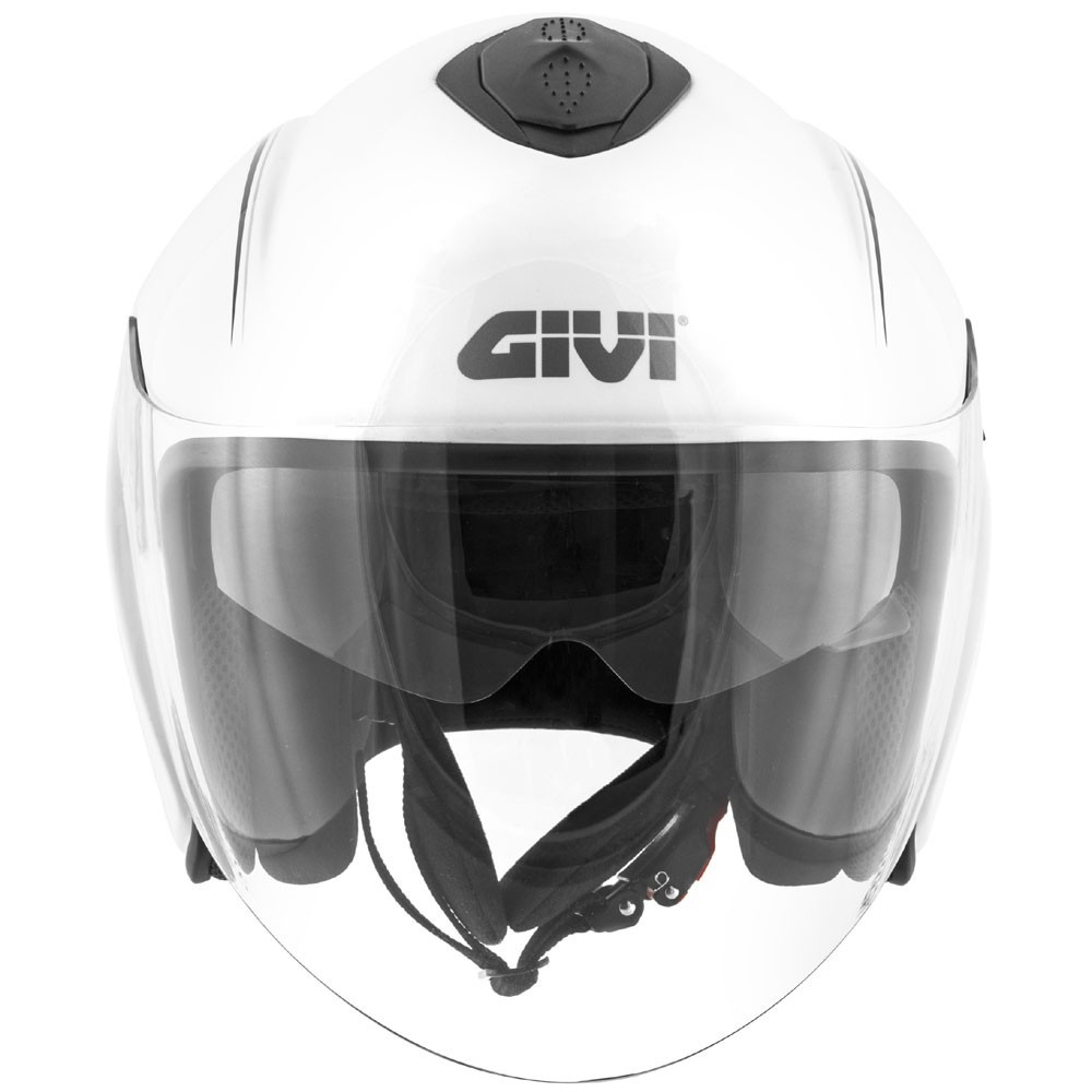 GIVI casque jet moto scooter FIBRE 20.9 GLIESE blanc brillant
